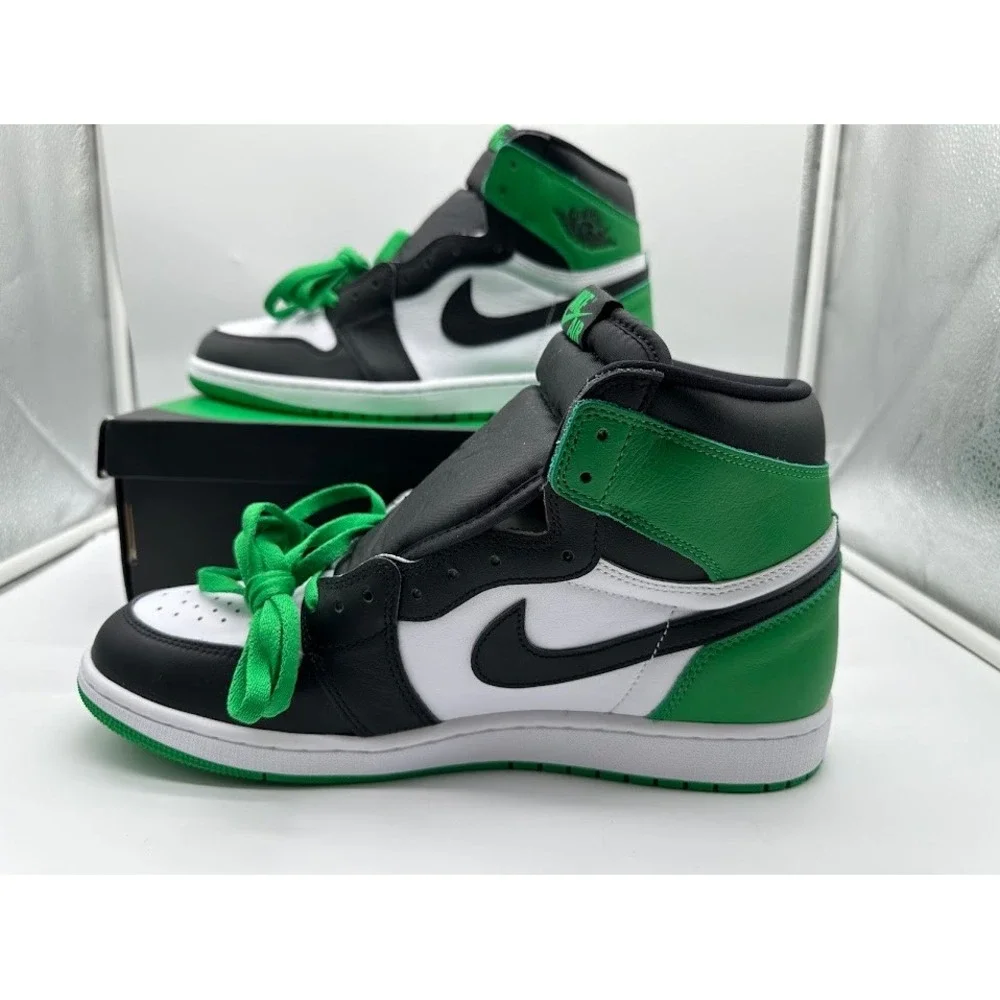 Nike‎ Air Jordan 1 Retro High OG Lucky Green Black White DZ5485-031 Mens Shoes